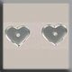 12234 Glass Treasures-Very Petite Flat Heart 6/5mm Matte Crystal (Qty. 2) MAIN